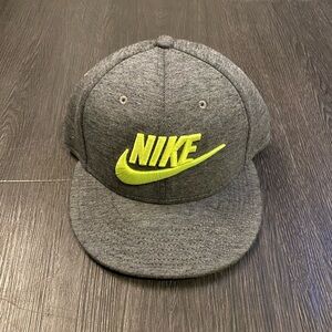 Nike Grey Hat with Neon Accents